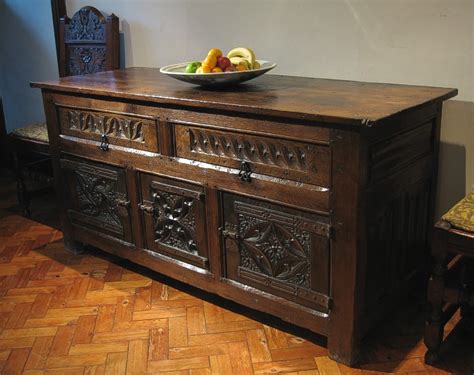 tudor period box with wax and erbs|tudor oak furniture.